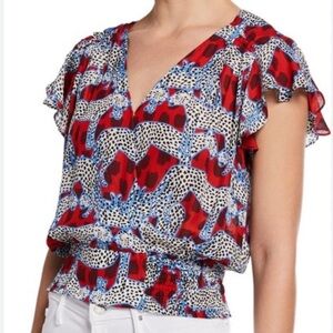 Parker size large silk blend top great condition